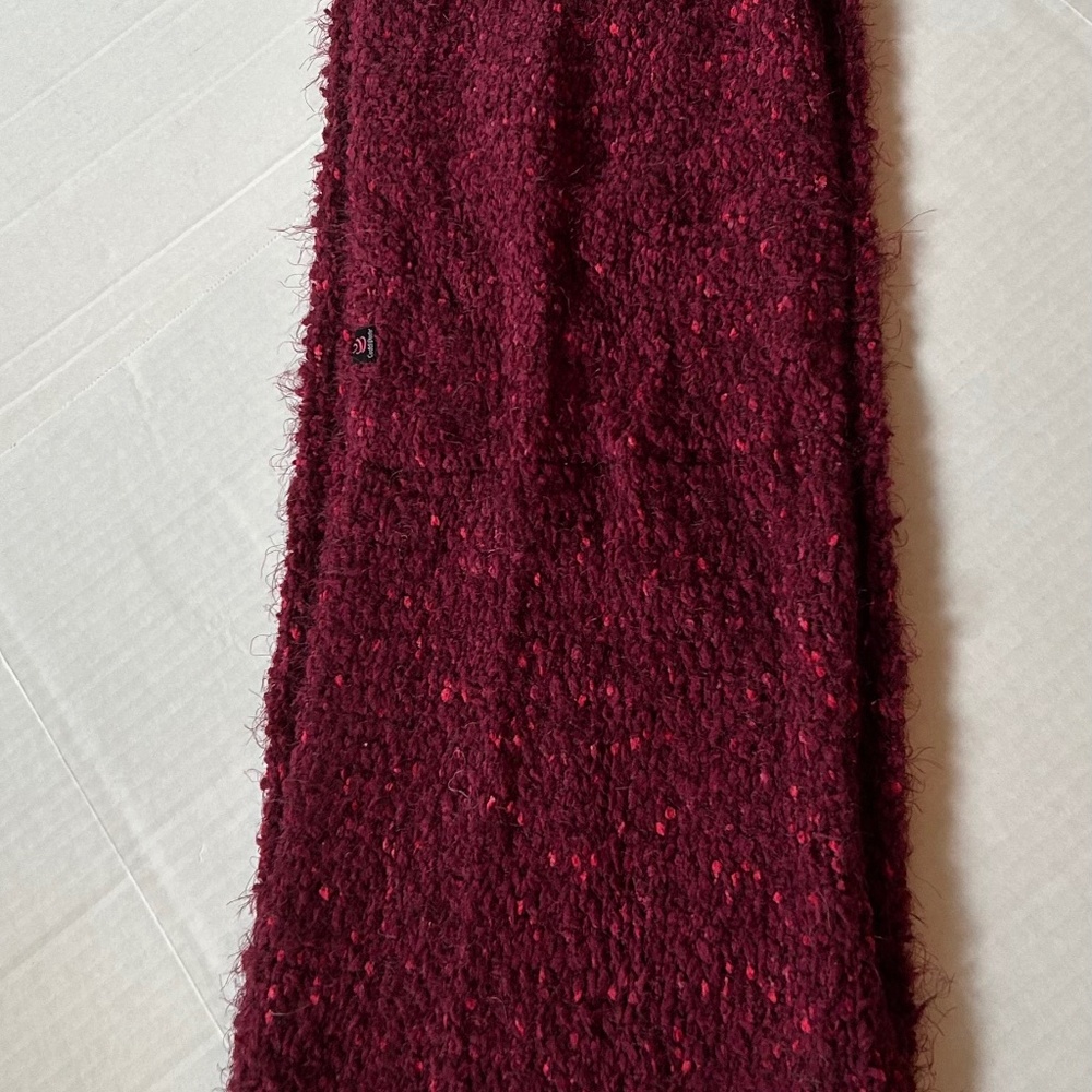 Cuddl Duds Infinity Scarf Women's One Size Red Knit SOFT Winter Layer